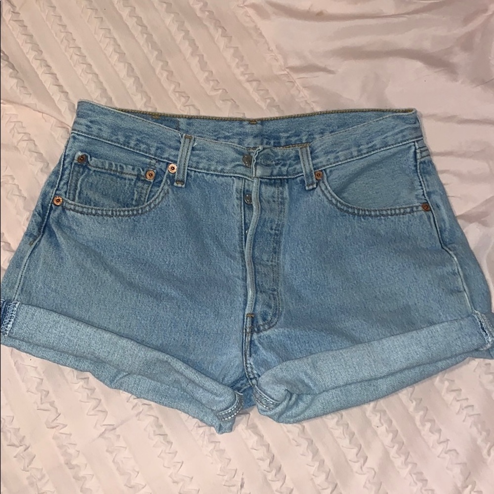 Vintage Levi 501 button fly shorts